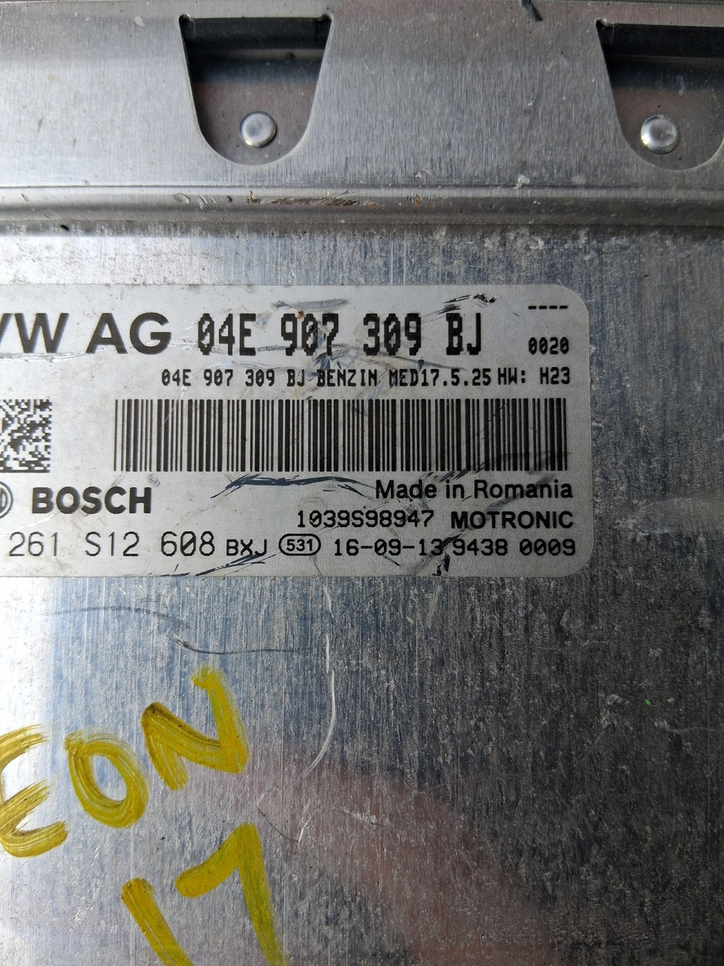 SEAT LEON 2017 MK3 ENGINE CONTROL UNIT ECU 04E907309BJ