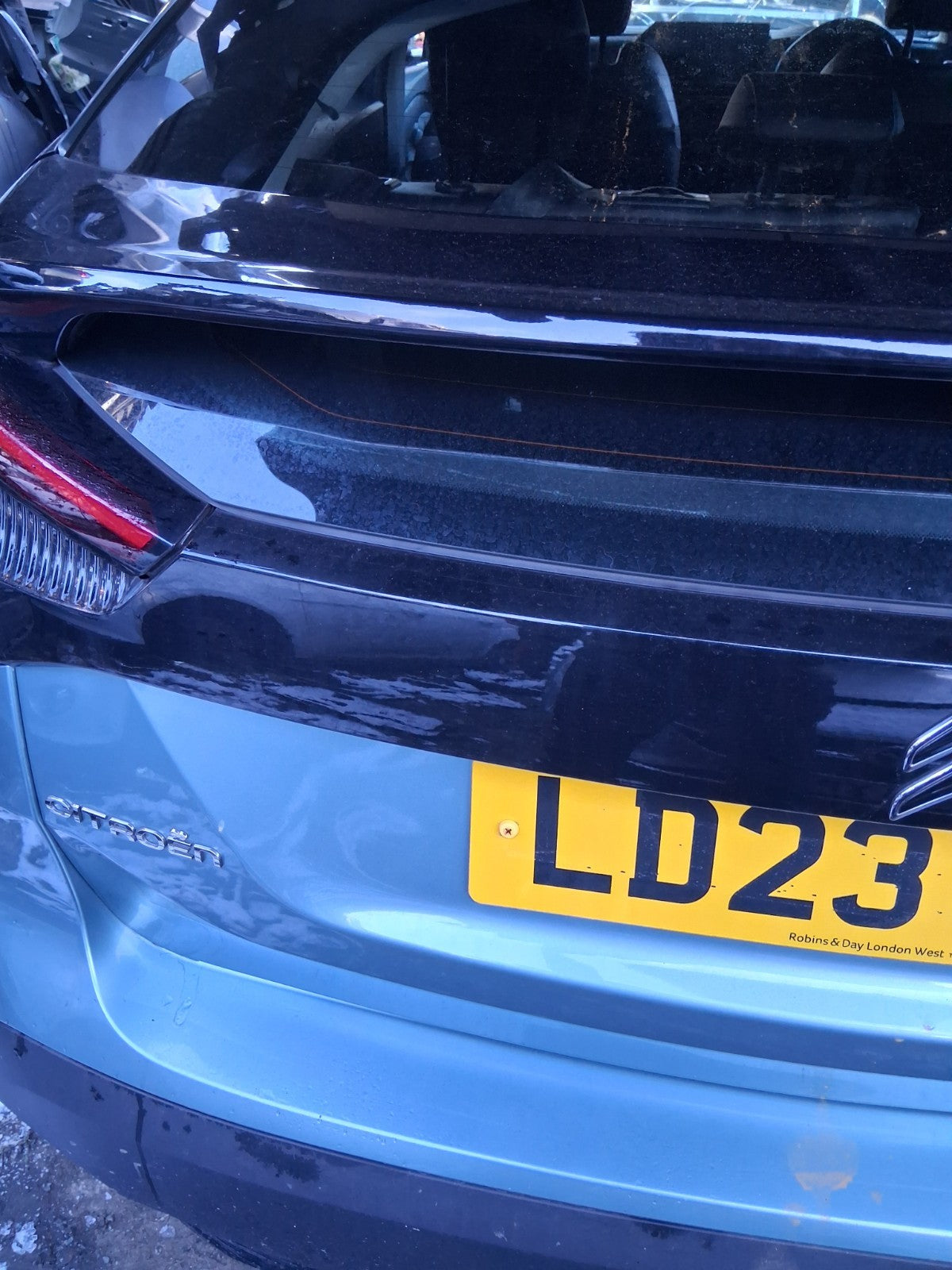 2023 CITROEN C4 MK3 REAR BARE TAILGATE BOOTLID OLBIA BLUE EQN