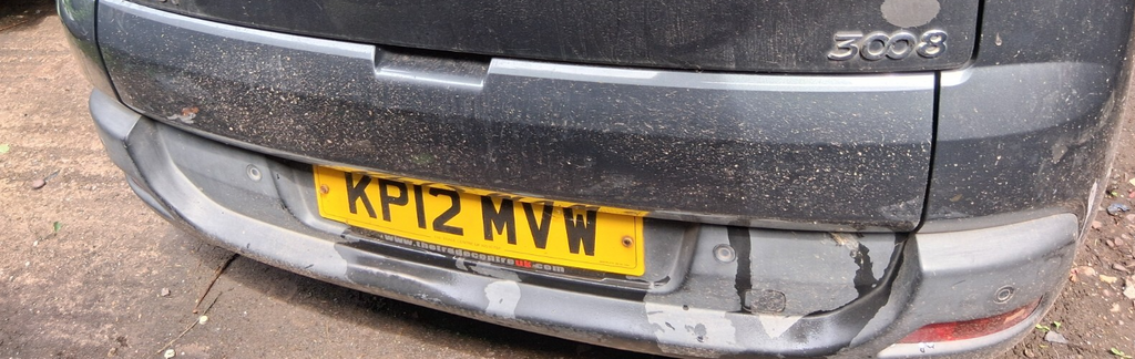 2012 PEUGEOT 3008 MK1 PRE FACELIFT LOWER TAILGATE BOOTLID GRIS SHARK KTPD