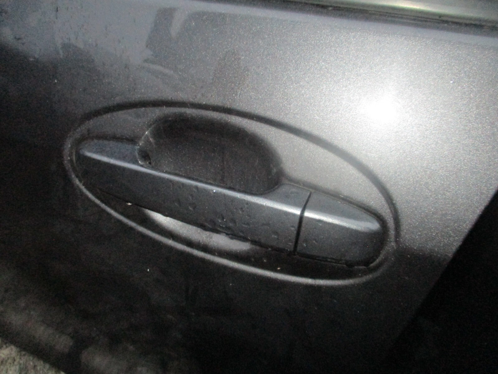 TOYOTA YARIS MK3 2018 NSF PASSENGER SIDE FRONT DOOR HANDLE MAGNETIC GREY MET 1G3