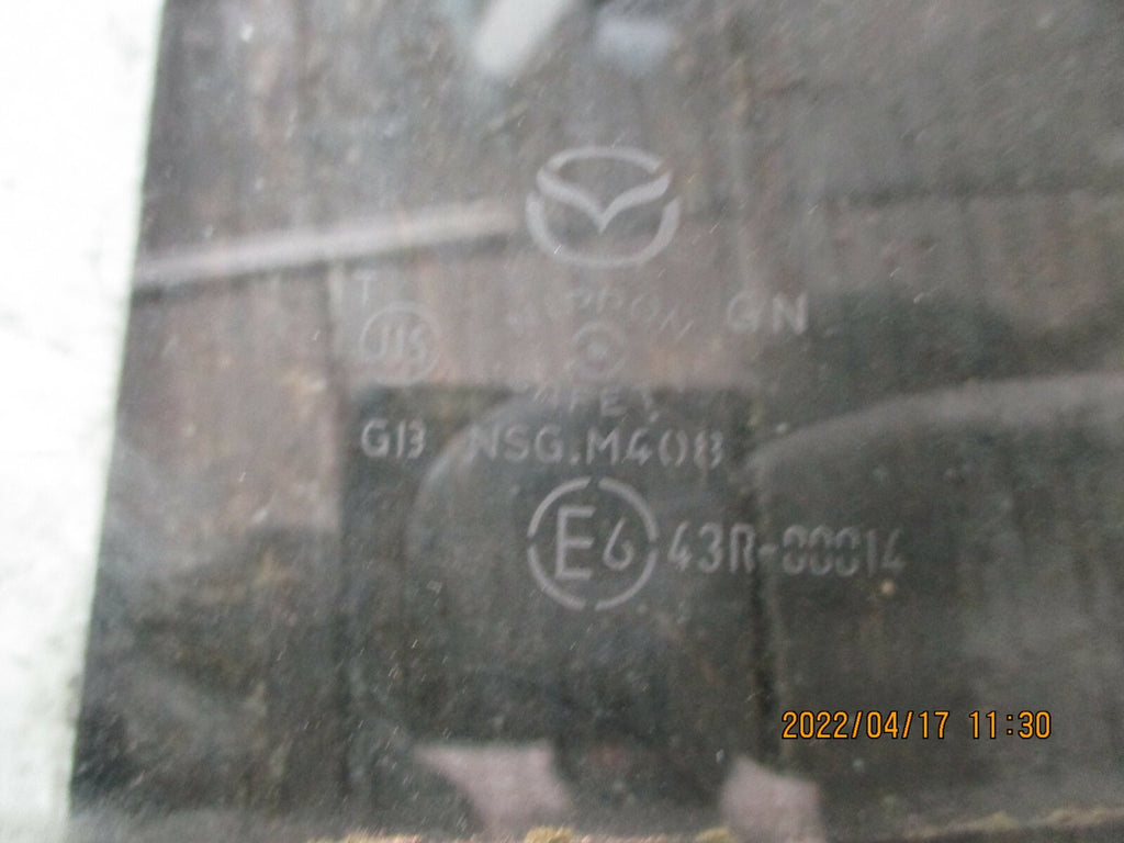 MAZDA 6 2011 MK2  NSF FRONT PASSENGER SIDE WINDOW GLASS