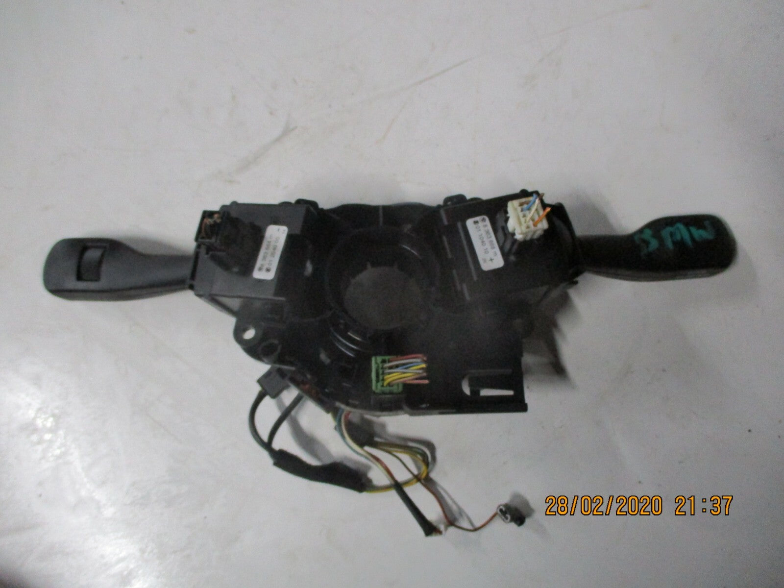 BMW 3 SERIES E46 2001 WIPER & INDICATOR CONTROL STALKS SWITCHES SQUIB