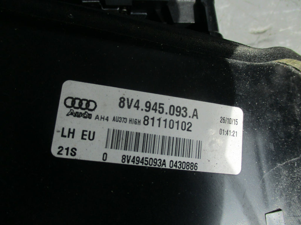 AUDI A3 8V MK3 NSR PASSENGER SIDE REAR LIGHT LAMP BULB INNER 8V4945093A DAMAGED