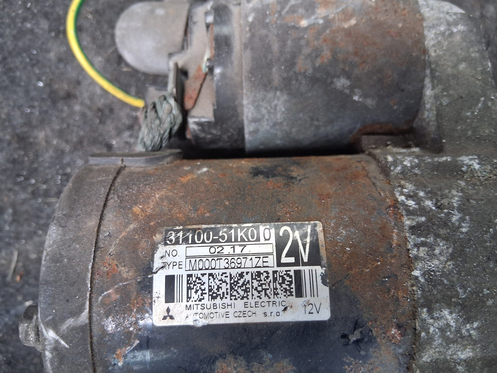VAUXHALL AGILA MK2 2010 1.2 PETROL STARTER MOTOR 3110051K0