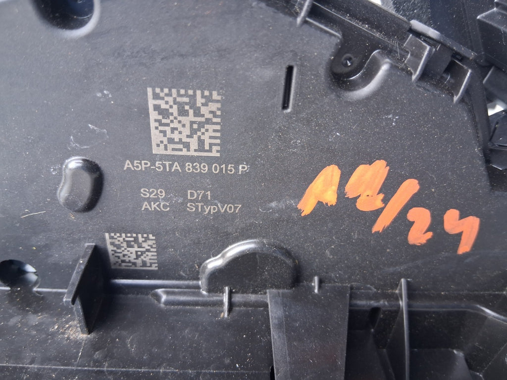 2024 AUDI A1 S LINE MK2 GB NSR PASSENGER SIDE REAR LEFT DOOR LOCK A5P5TA839015P