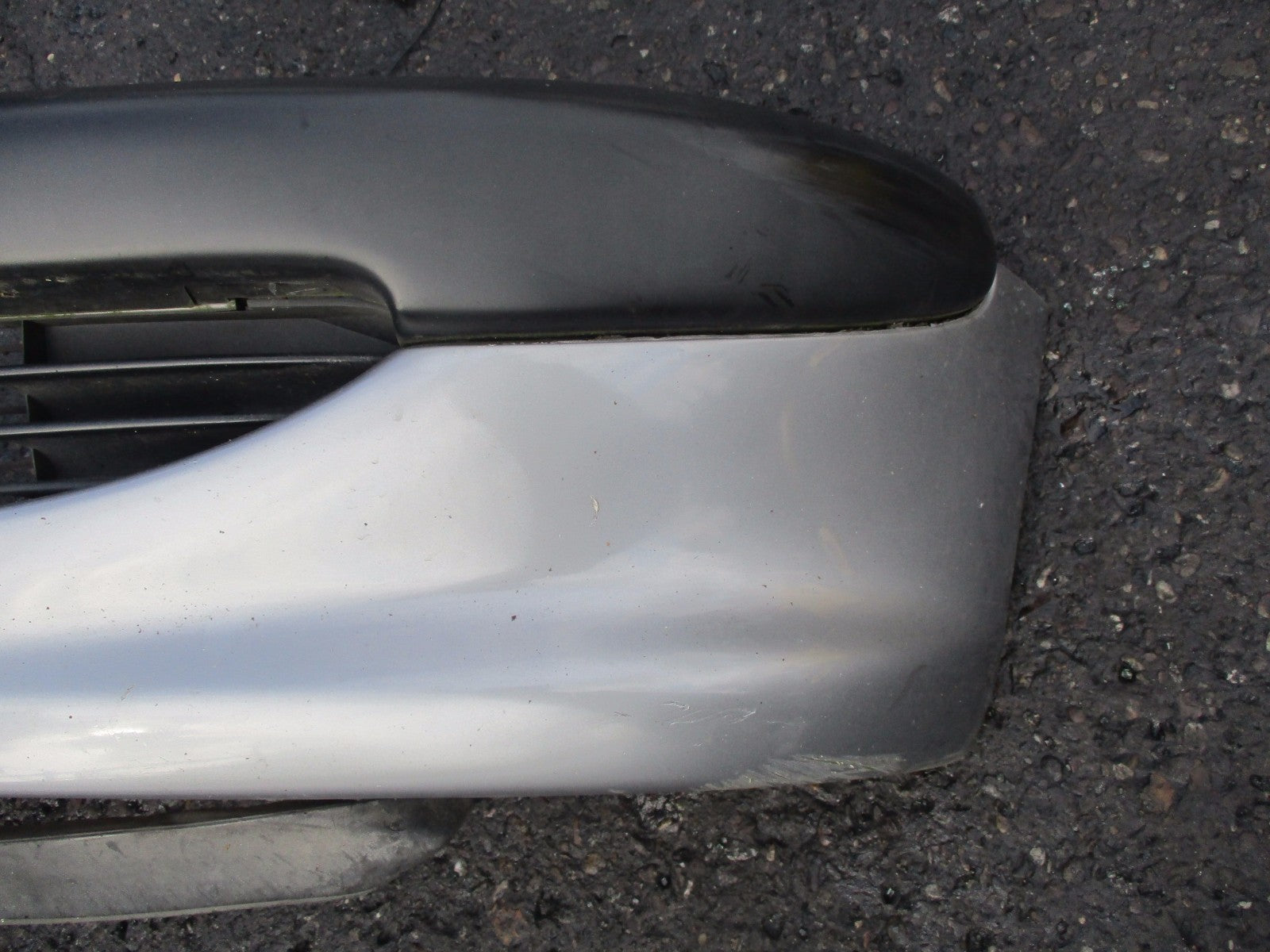 PEUGEOT 206 2002 COMPLETE FRONT PLASTIC BUMPER SILVER