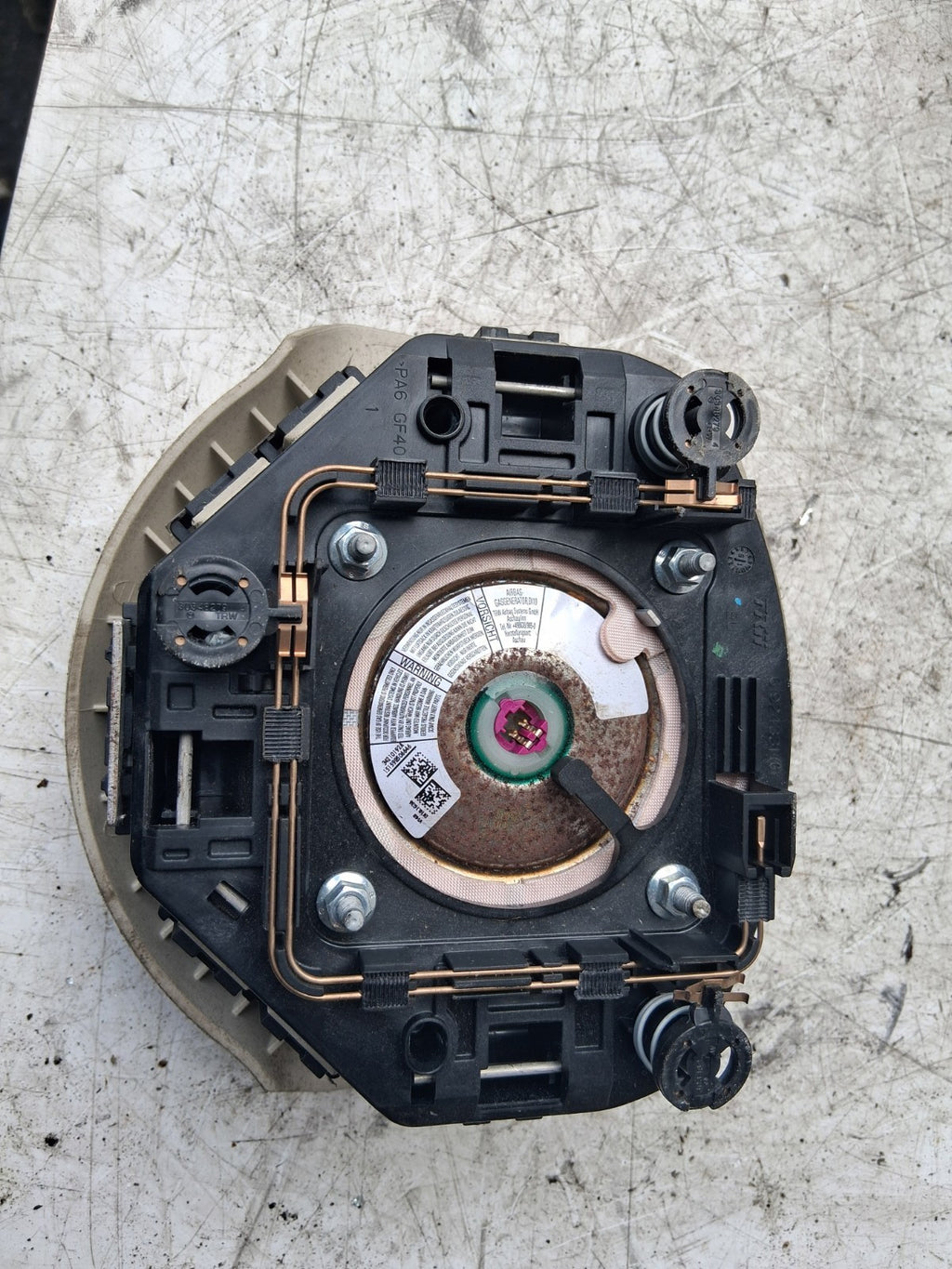 2015 FIAT 500 LOUNGE STEERING WHEEL AIRBAG AIR BAG 07356283230