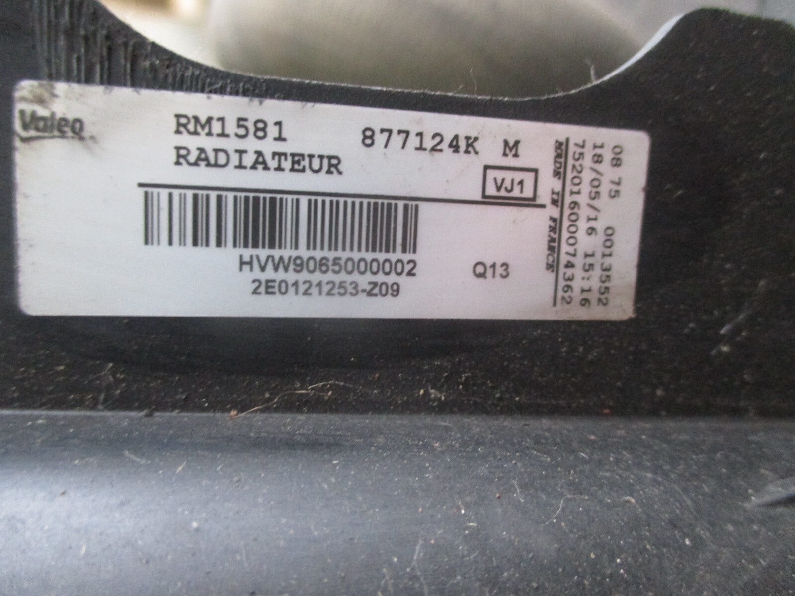 VW VOLKSWAGEN CRAFTER 2015 2.5 DIESEL RADIATOR FAN PACK 2E0121253 RP 19