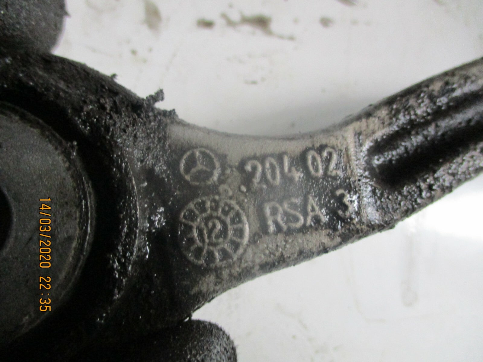 MERCEDES C CLASS W204 2012 C220 NSR PASSENGER SIDE REAR WISHBONE CONTROL ARM