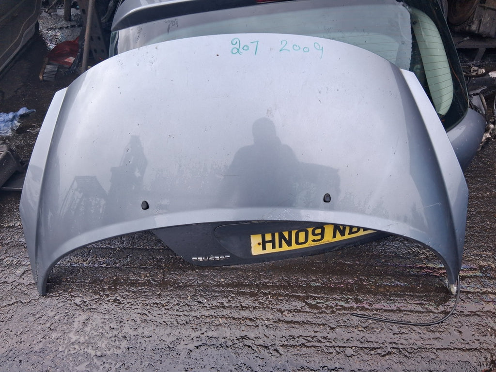 2009 PEUGEOT 207 FRONT BONNET HOOD PANEL GREY