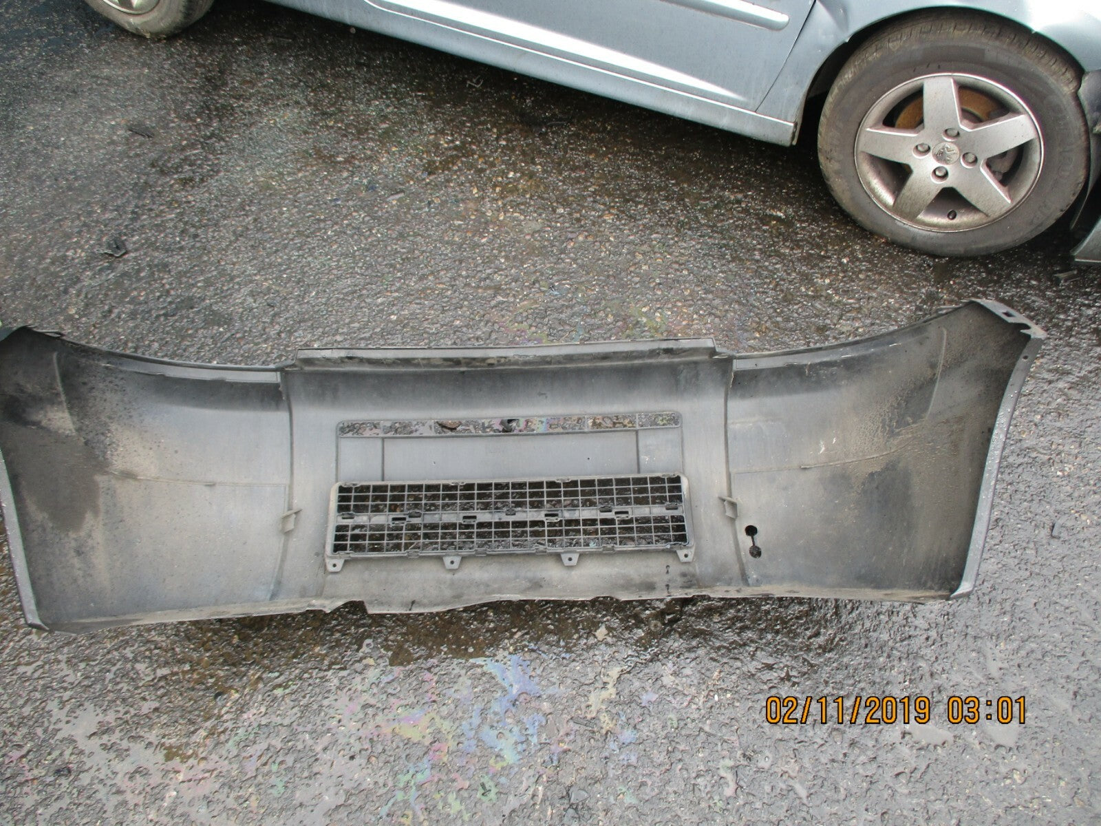 CITROEN BERLINGO MK1 FACELIFT COMPLETE FRONT BUMPER PLASTIC GREY