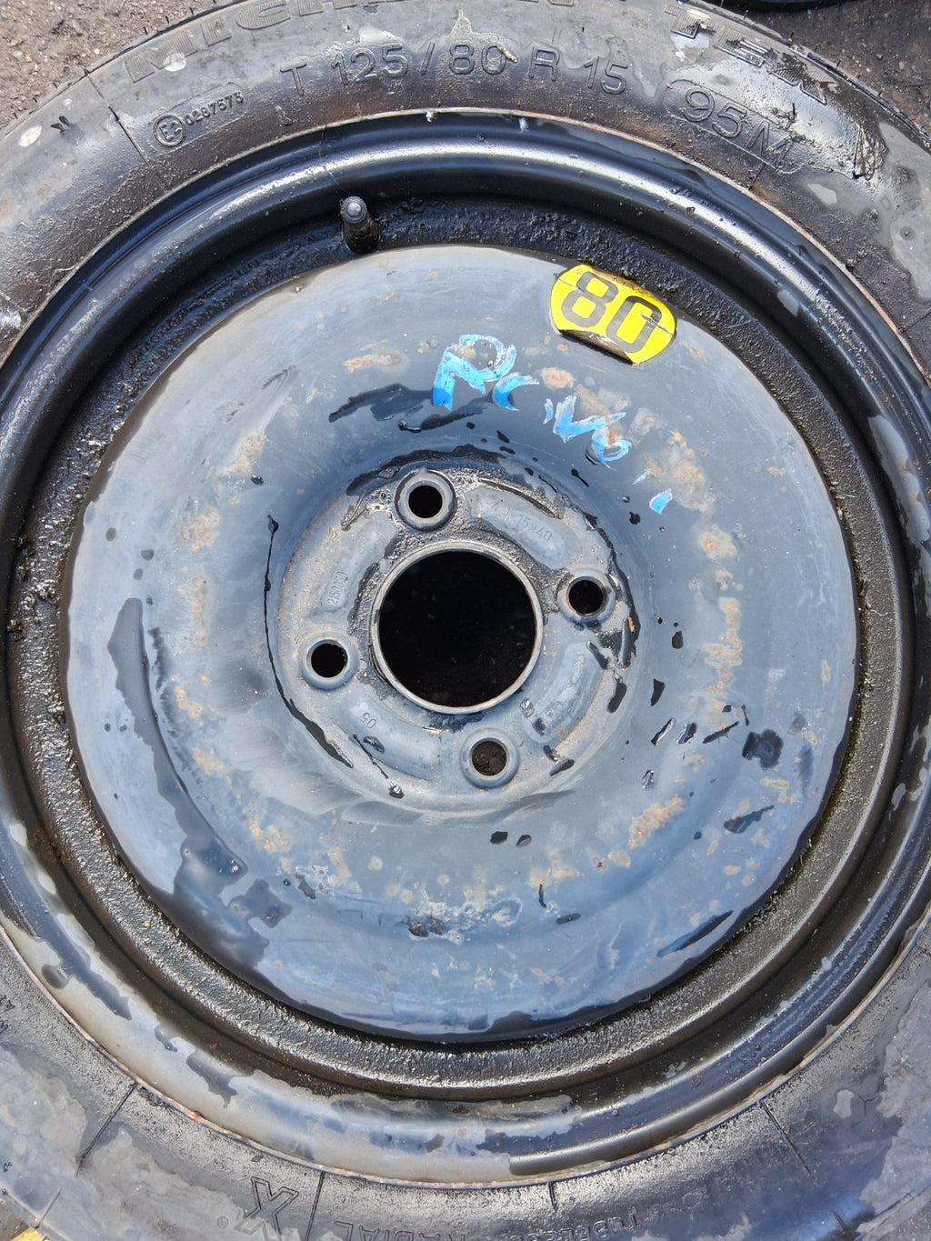 1995 ROVER SPRINT 214 15 INCH SPARE WHEEL SPACE SAVER WITH TYRE 125/80R15