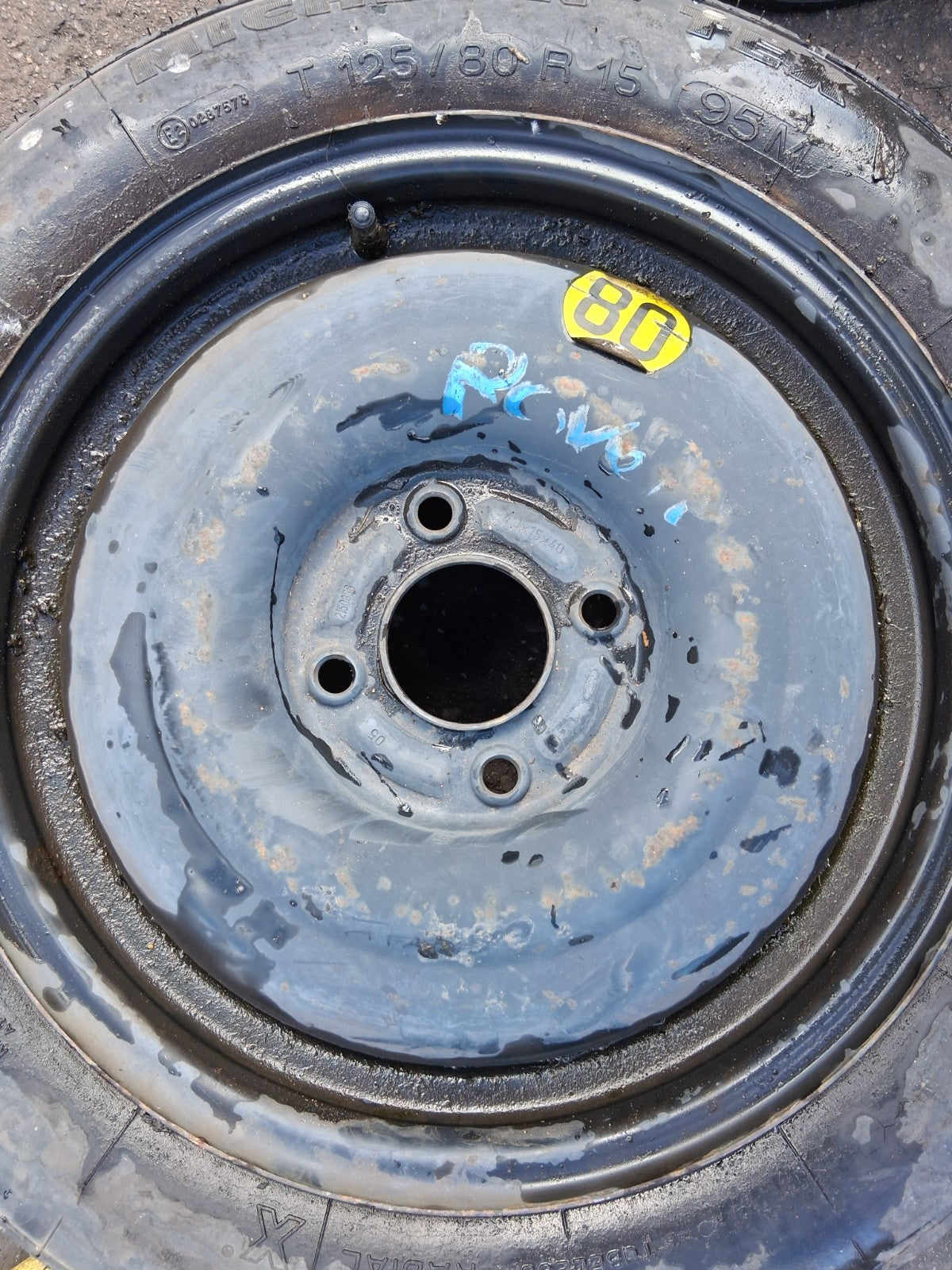 1995 ROVER SPRINT 214 15 INCH SPARE WHEEL SPACE SAVER WITH TYRE 125/80R15
