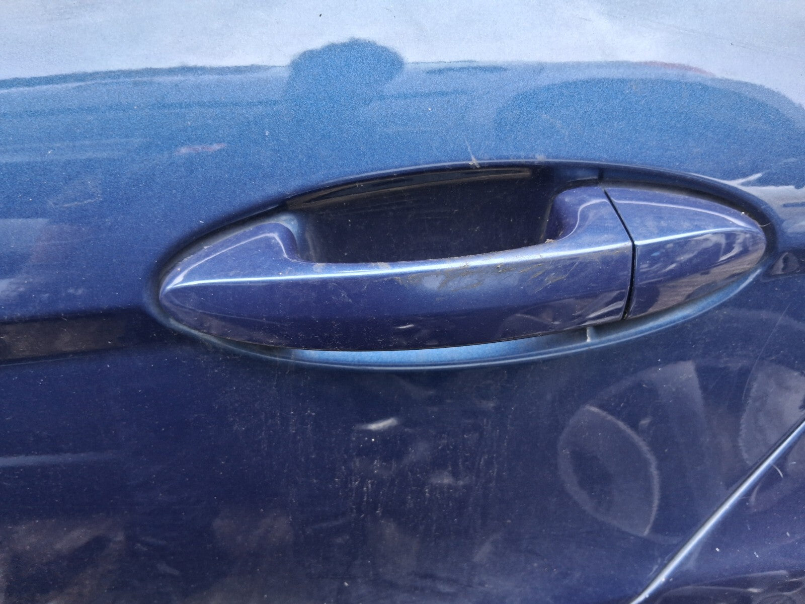 2010 FORD FIESTA MK7 NSR PASSENGER SIDE REAR LEFT COMPLETE DOOR OCEAN BLUE