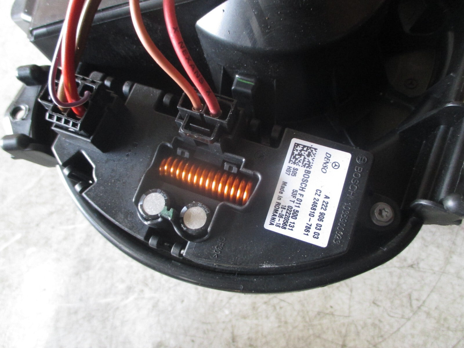 MERCEDES BENZ CLA 2018 HEATER AIR BLOWER MOTOR FAN A2469062501