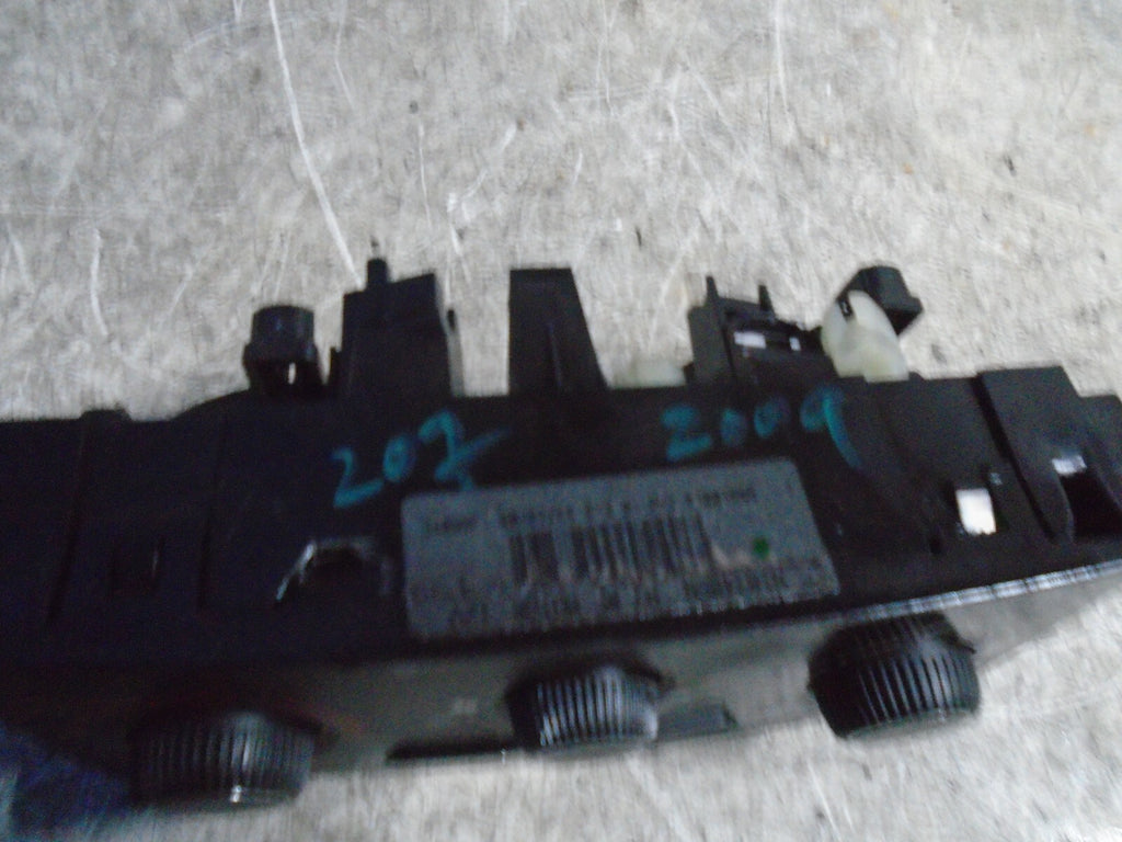 PEUGEOT 207 2009 HEATER AC CLIMATE CONTROL SWITCH PANEL