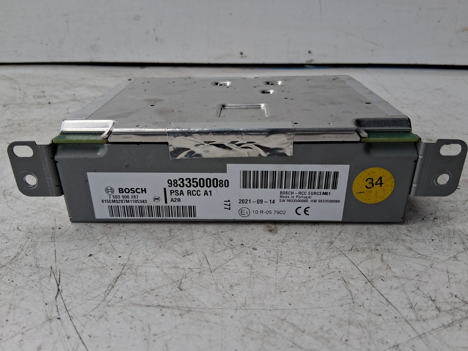 2021 VAUXHALL VIVARO C MK3 RADIO STEREO HEAD UNIT 9833500080