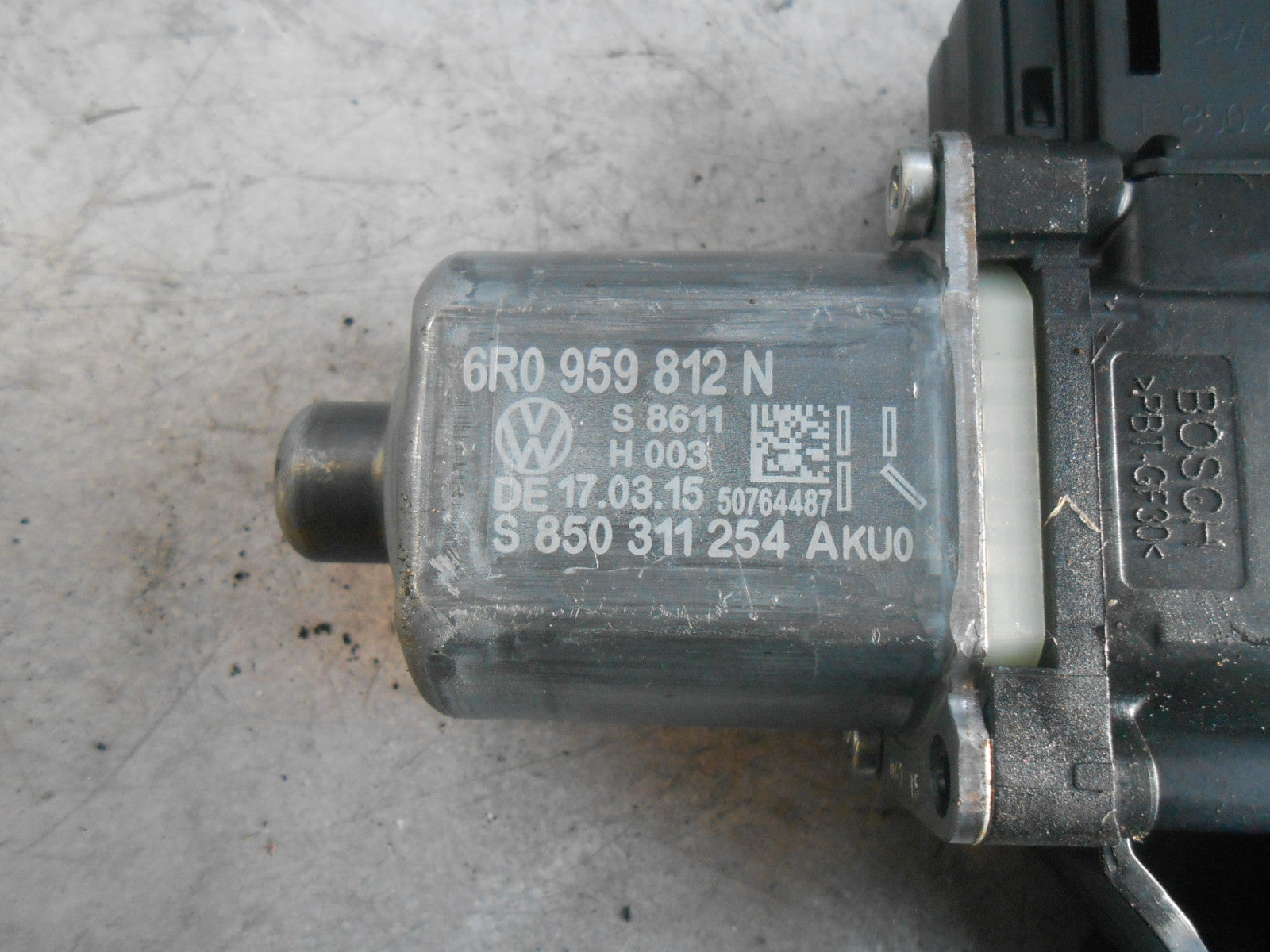 VW VOLKSWAGEN POLO 6C (MK5) 5 DOOR OSR DRIVER REAR WINDOW REGULATOR & MOTOR