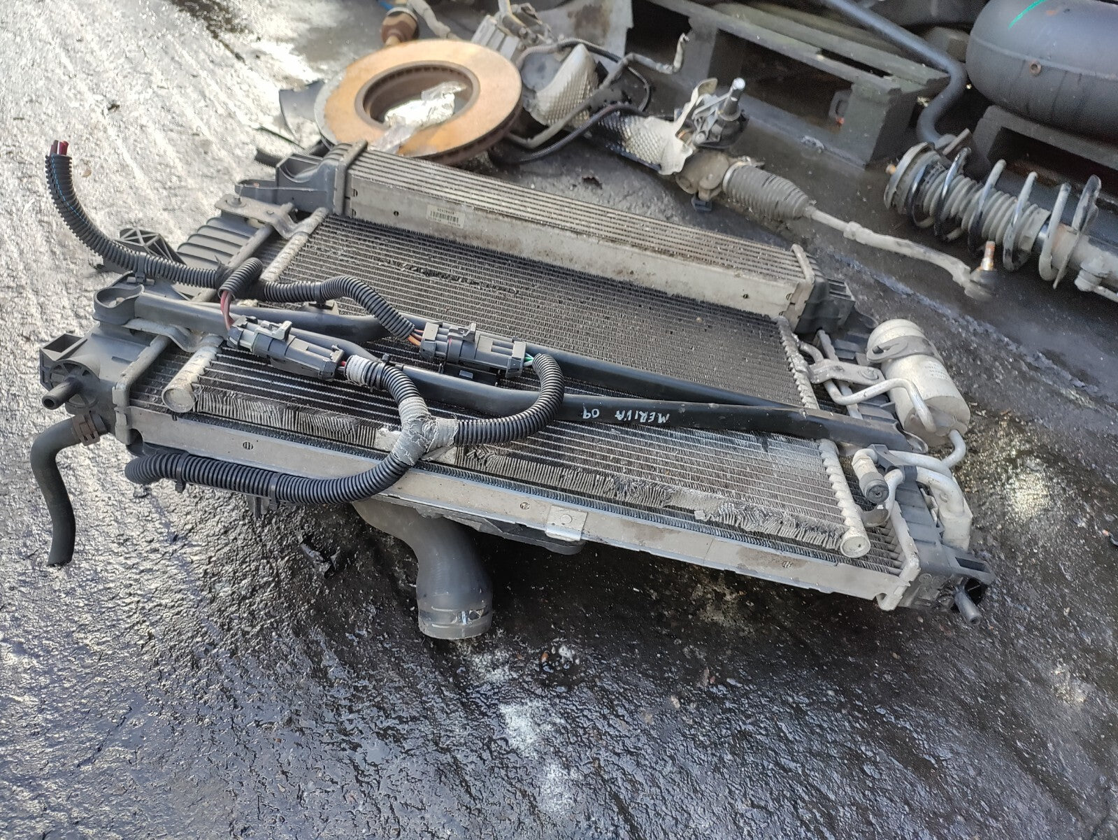 2009 VAUXHALL MERIVA A 1.7 DIESEL COMPLETE RADIATOR RAD PACK 52413735