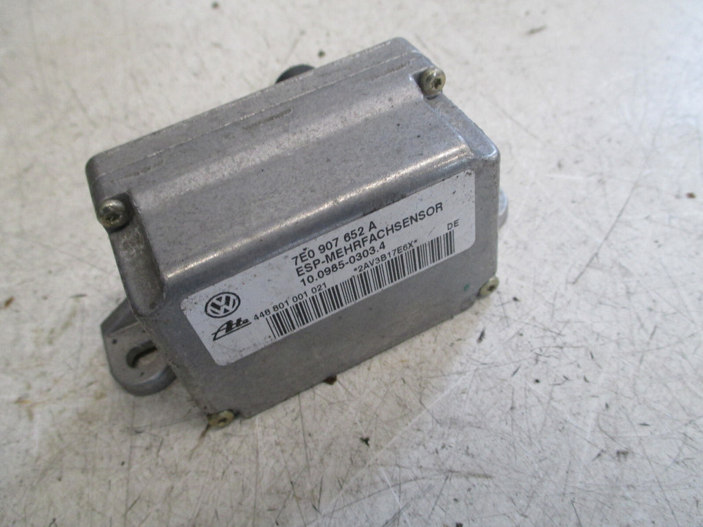 VW VOLKSWAGEN TOUAREG 2005 YAW RATE SENSOR 7E0907652A