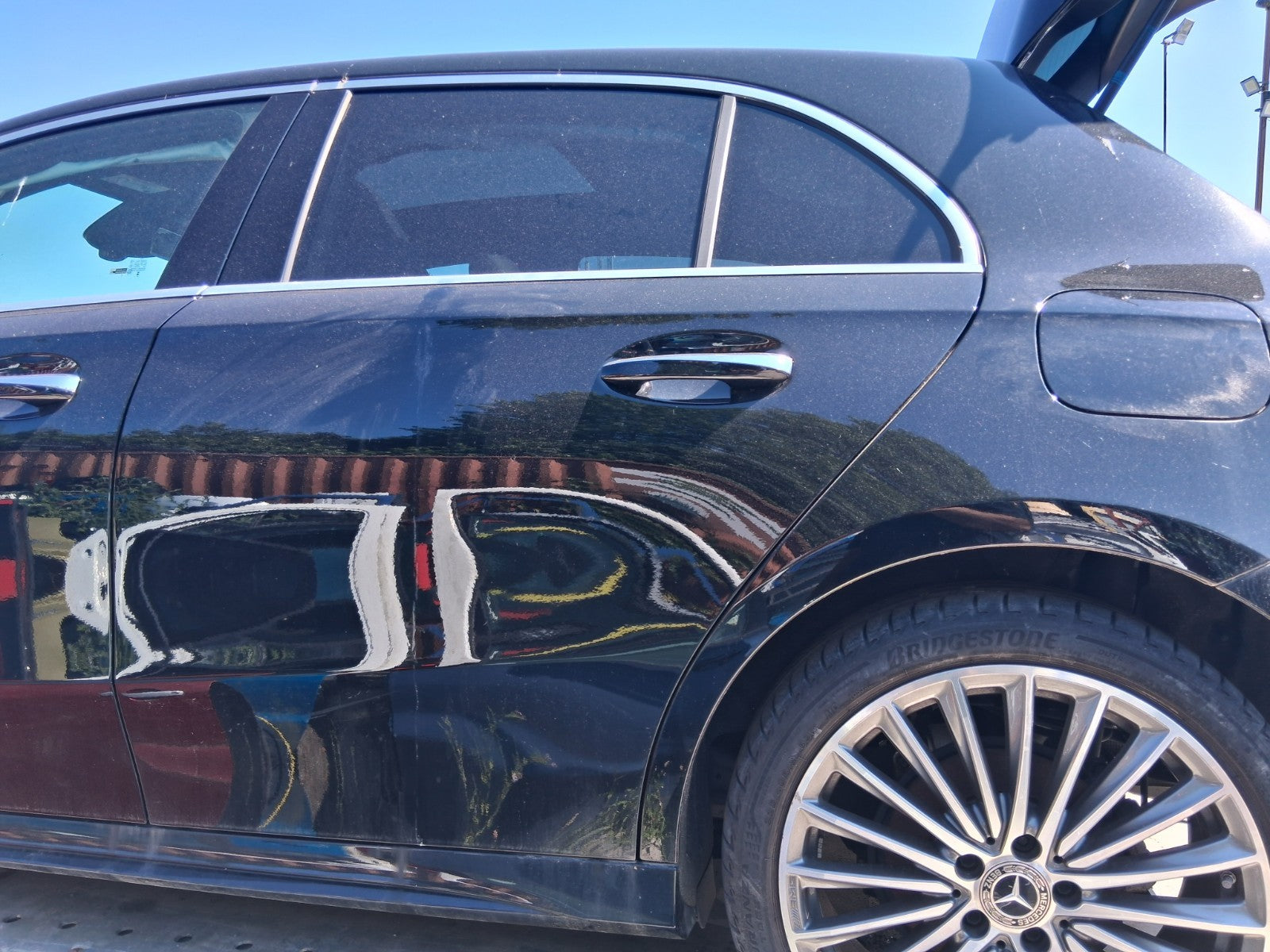 2023 MERCEDES A CLASS AMG W177 NSR PASSENGER REAR BARE DOOR COSMOS BLACK 191