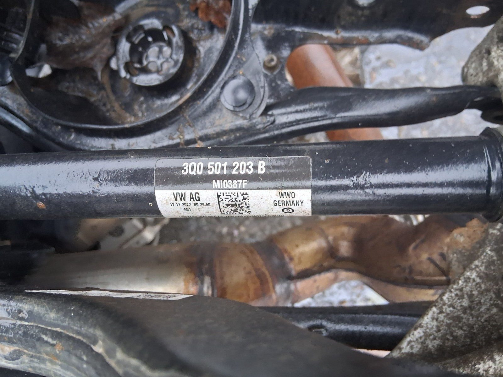2023 VOLKSWAGEN TIGUAN 2.0 DIESEL COMPLETE REAR AXLE DIFF HUB DISC TYPE