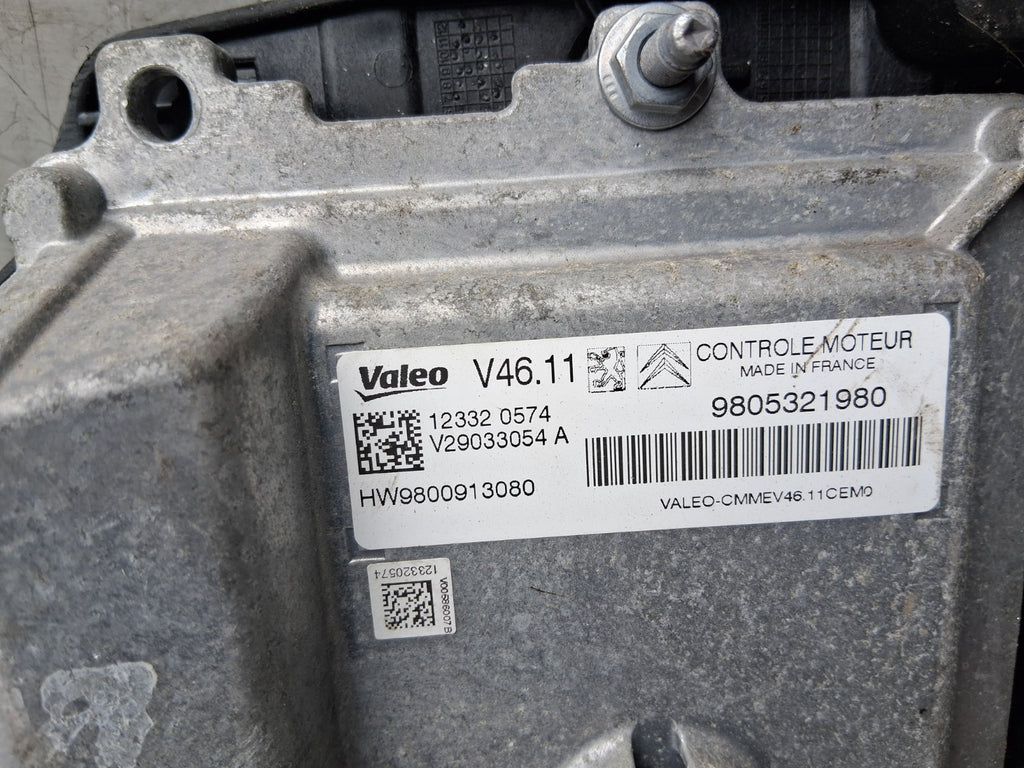 2012 PEUGEOT 208 1.2 PETROL ECU ENGINE CONTROL MODULE UNIT 9805321980