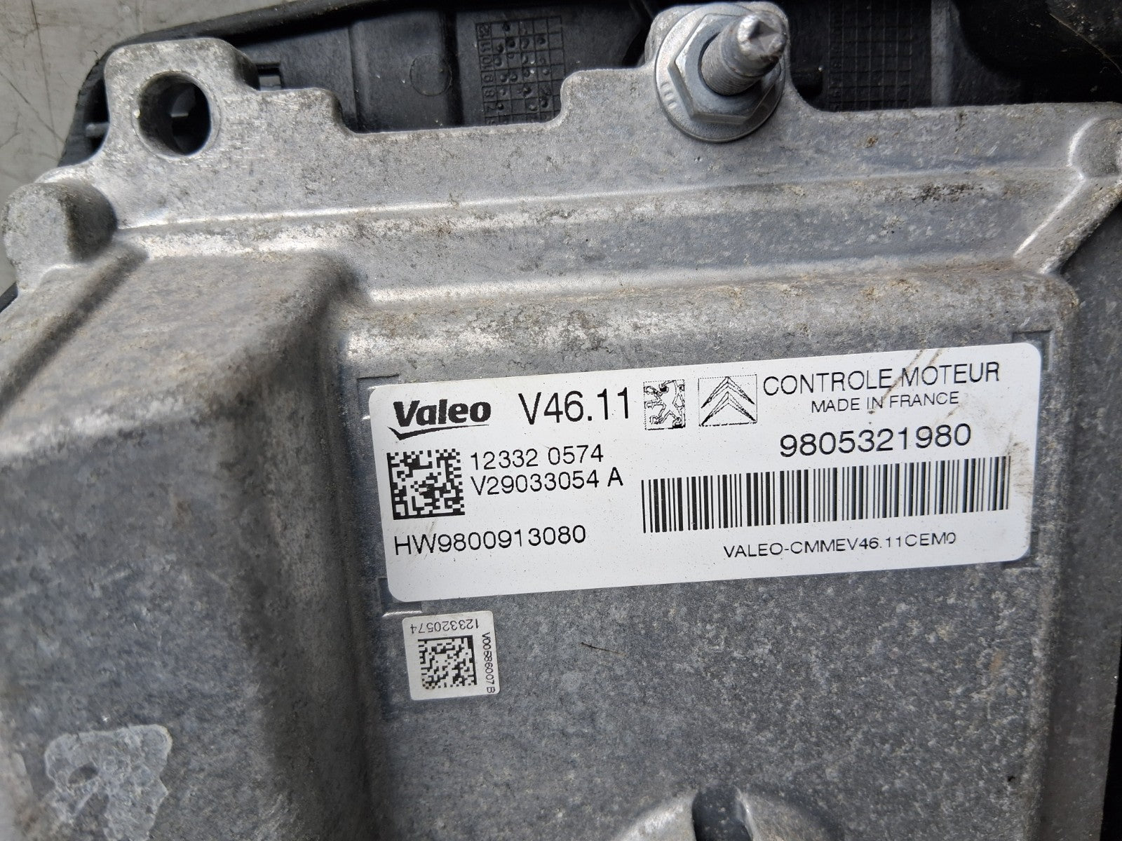 2012 PEUGEOT 208 1.2 PETROL ECU ENGINE CONTROL MODULE UNIT 9805321980