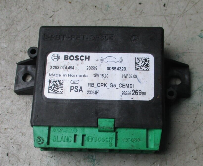 2023 VAUXHALL GRANDLAND PDC PARKING CONTROL MODULE ECU 0263014494