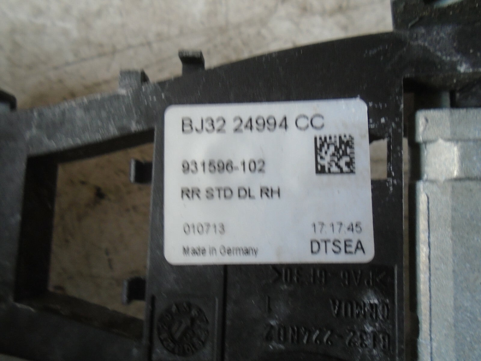 RANGE ROVER EVOQUE 2013 L358 OSR REAR DRIVER SIDE DOOR LOCK MECHANISM