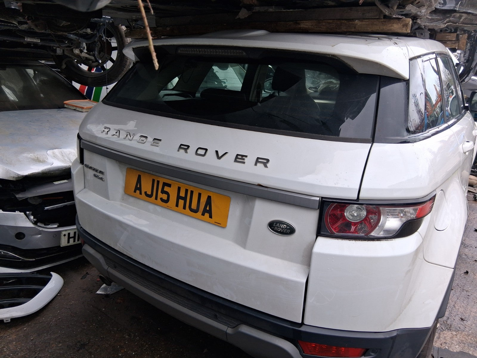 2015 RANGE ROVER EVOQUE L538 COMPLETE REAR TAILGATE BOOTLID WHITE