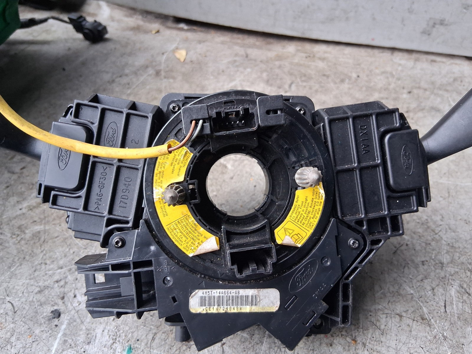 2011 FORD FOCUS MK3 INDICATOR WIPER SWITCH STALK SQUIB RING 4M5T14A664AB