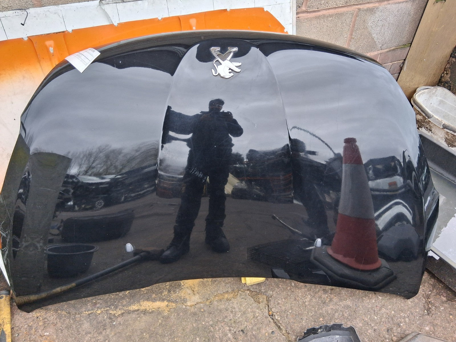 2014 PEUGEOT 208 FRONT BONNET HOOD PANEL PEARL BLACK KTV