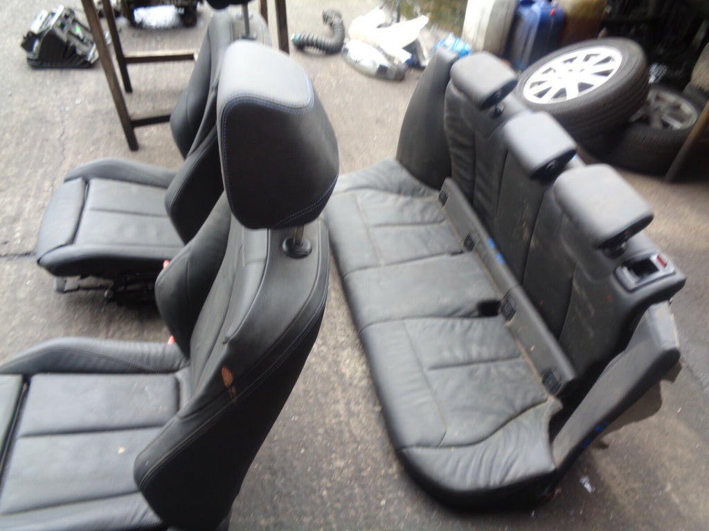 BMW 1 SERIES F20 2019 LCI FACELIFT COMPLETE LEATHER SEAT SET BLACK