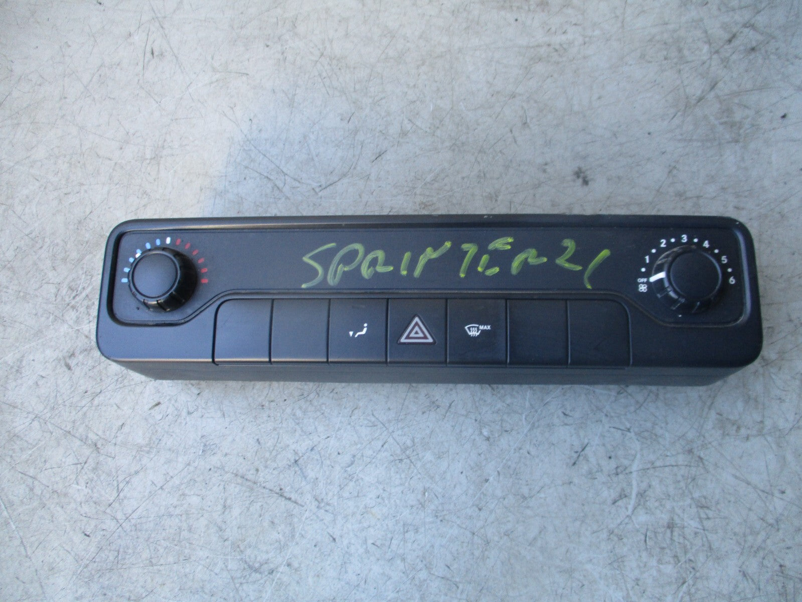 MERCEDES BENZ SPRINTER W907 2022 HEATER AC CLIMATE CONTROL SWITCH A9079054006