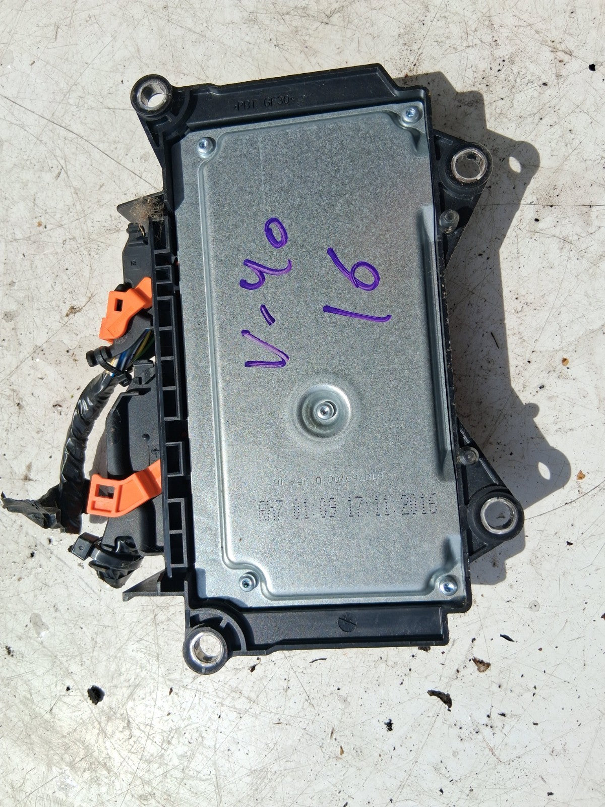 2016 VOLVO V40 2.0 DIESEL AIRBAG CONTROL MODULE ECU 31429510