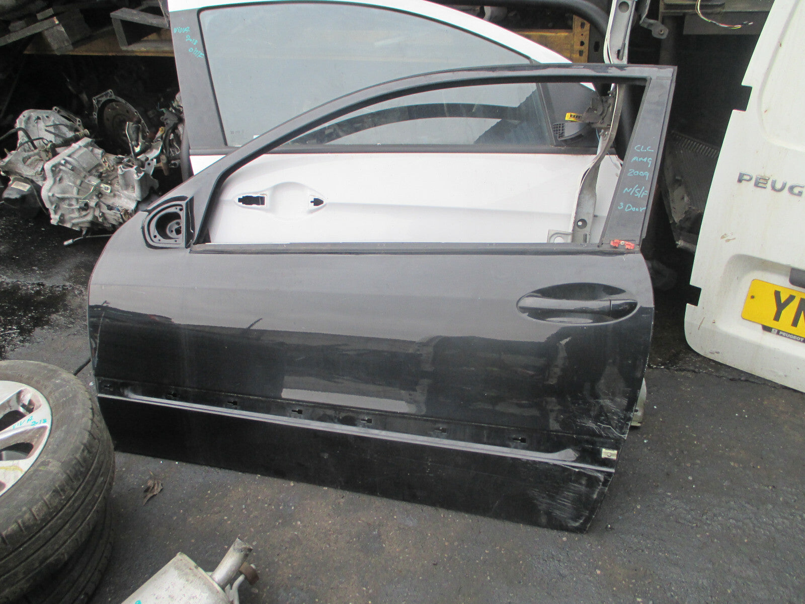 MERCEDES CLC CLASS CL203 2010 NS PASSENGER SIDE DOOR BLACK 197