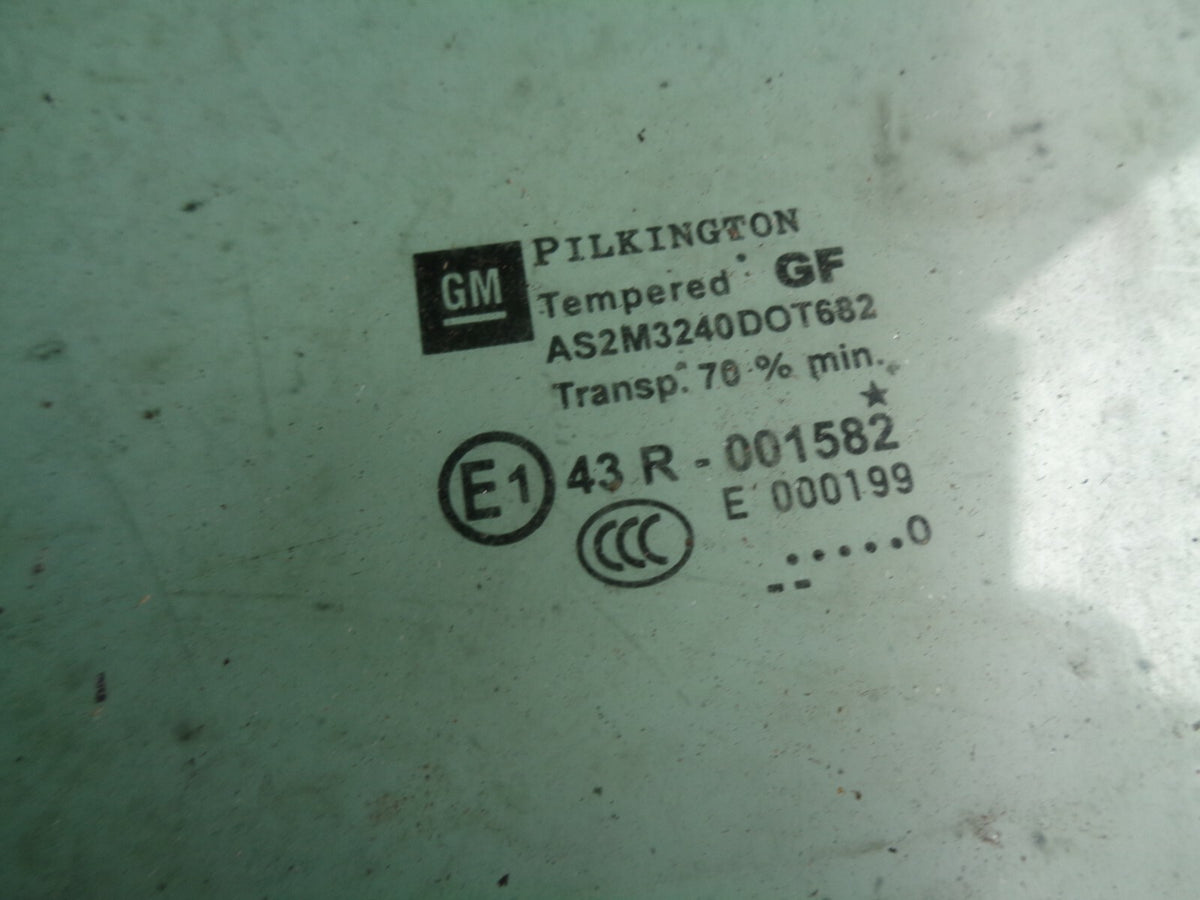 VAUXHALL ZAFIRA B NS PASSENGER SIDE LEFT FRONT DR WINDOW DROP GLASS E143R001582