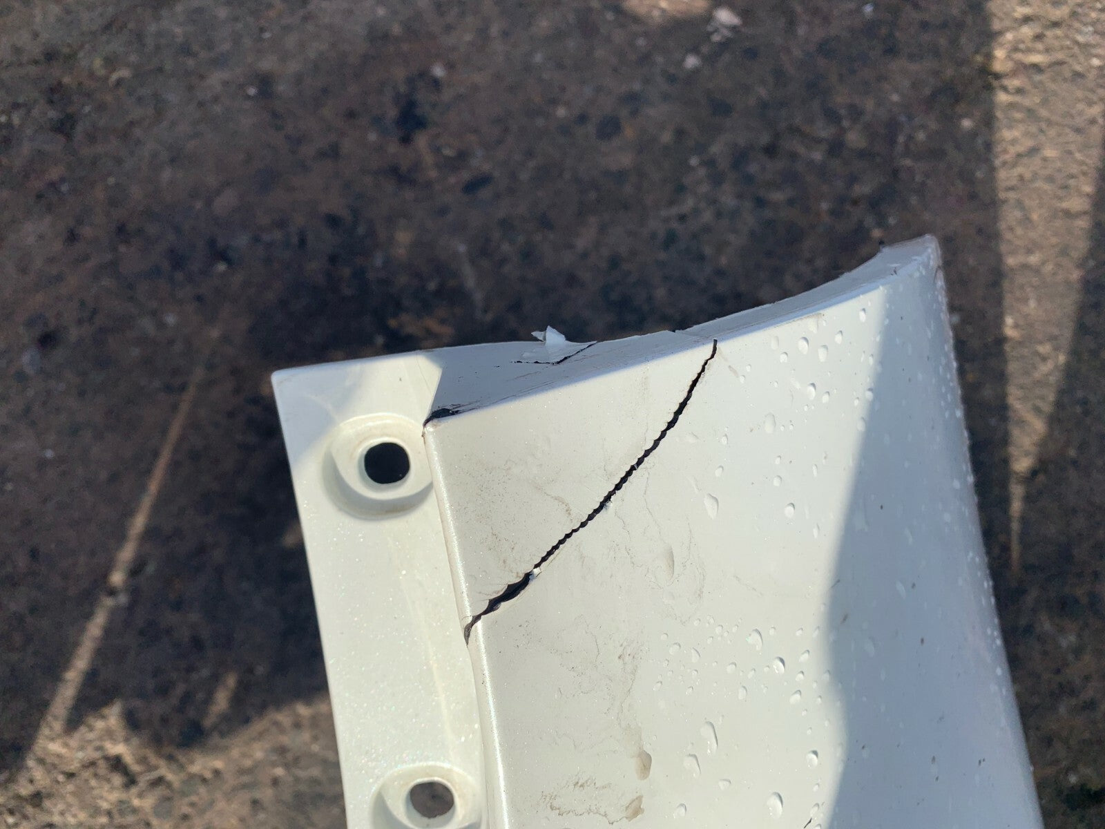 NISSAN QASHQAI J11 FACELIFT 2019 TEKNA REAR BUMPER WHITE DAMAGED SPARES