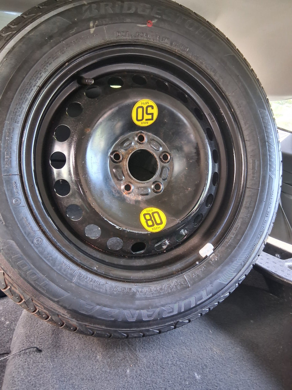 2016 FORD MONDEO MK5 16 INCH SPACE SAVER SPARE WHEEL WITH TYRE 215/60R16