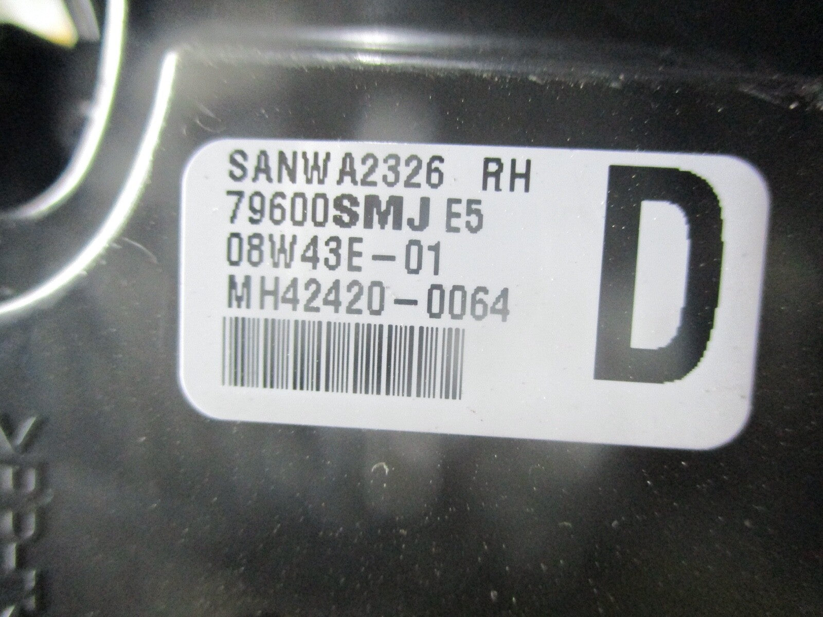 HONDA CIVIC MK8 HEATER CONTROL PANEL 79600SMJ E5