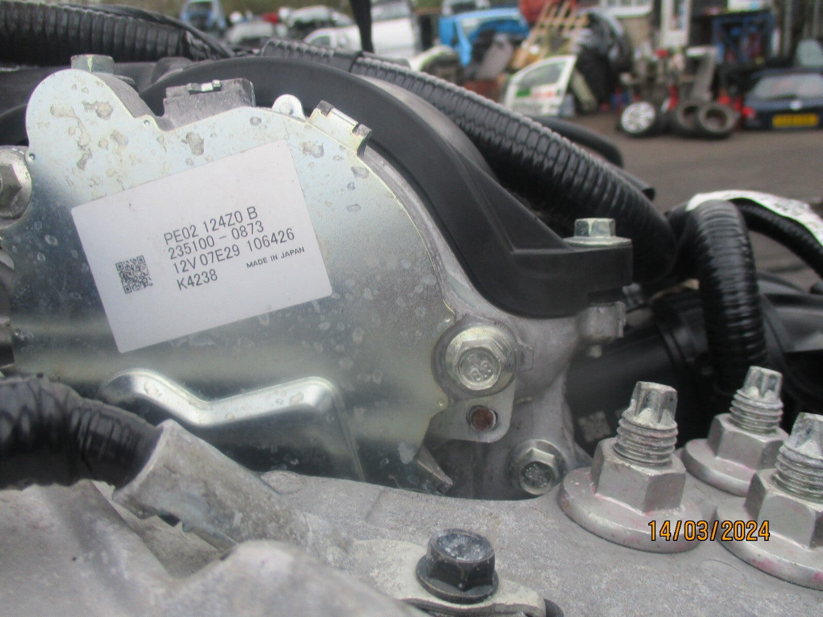 2021 MAZDA 3 MK4 2.0 PETROL SKYACTIV-G HYBRID BARE ENGINE WITH PUMPS PE 21660345