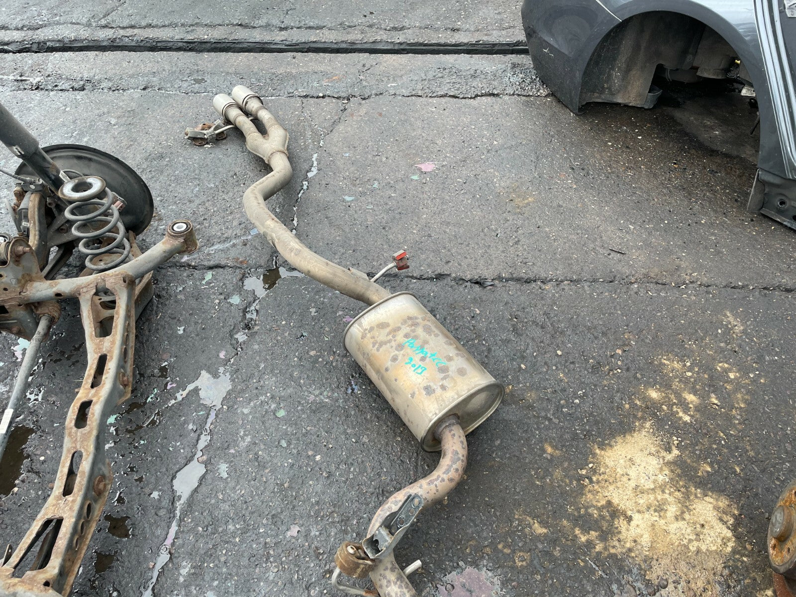 VOLKSWAGEN PASSAT CC GT B7 2012 2.0 DIESEL EXHAUST CENTRE PIPE BACK BOX