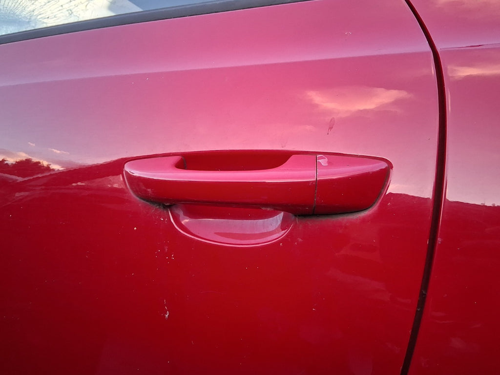 2014 VW VOLKSWAGEN SCIROCCO MK3 NS PASSENGER SIDE EXTERIOR DOOR HANDLE RED