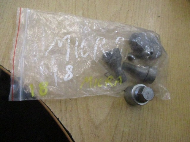2018 NISSAN MICRA K14 LOCKING WHEEL NUT WITH KEY