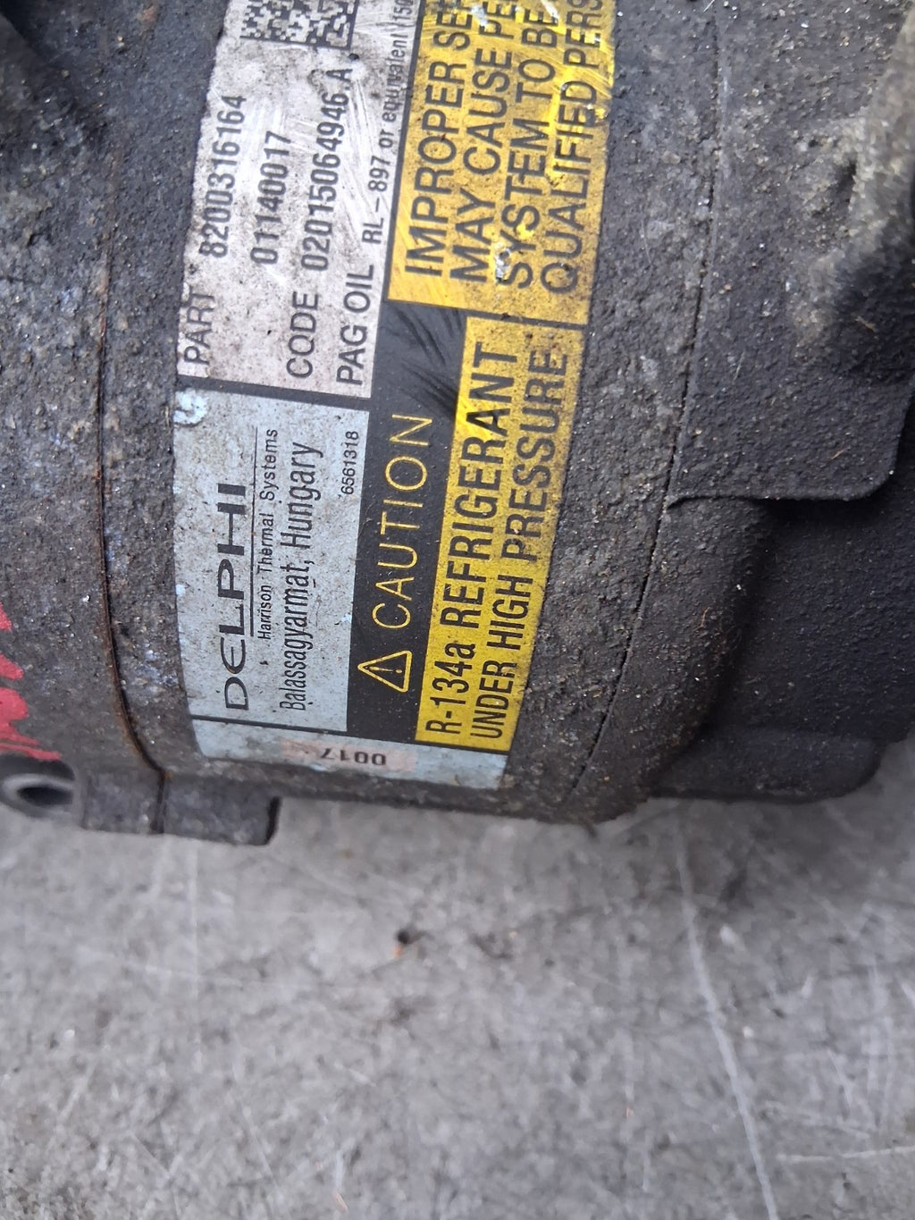 2005 RENAULT MEGANE MK2 1.5 DIESEL AC AIR CON COMPRESSOR PUMP 8200316164