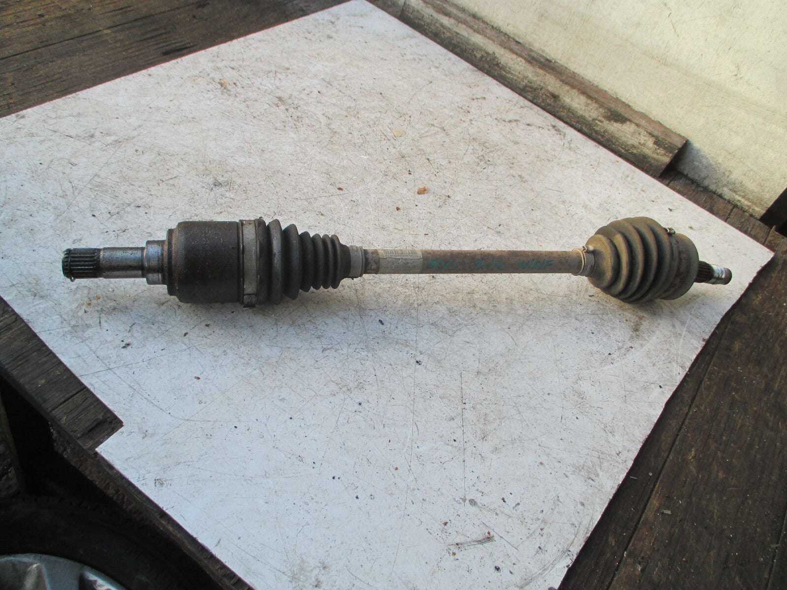 FIAT 500 2016 1.2 PETROL MANUAL NSF PASSENGER SIDE FRONT DRIVESHAFT 00519554810