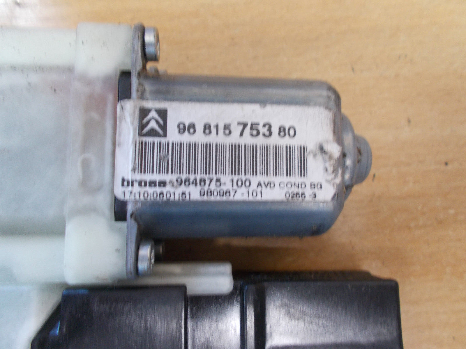 CITROEN C4 2006 WINDOW REGULATOR MOTOR 065495100
