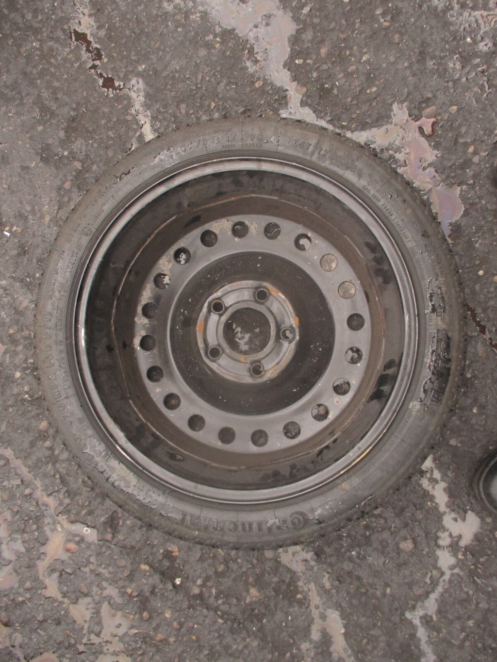 2013 VAUXHALL INSIGNIA MK1 17 INCH SPACESAVER WHEEL WITH TYRE 125/70R17