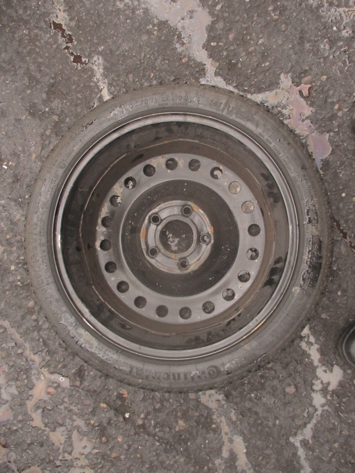 2013 VAUXHALL INSIGNIA MK1 17 INCH SPACESAVER WHEEL WITH TYRE 125/70R17